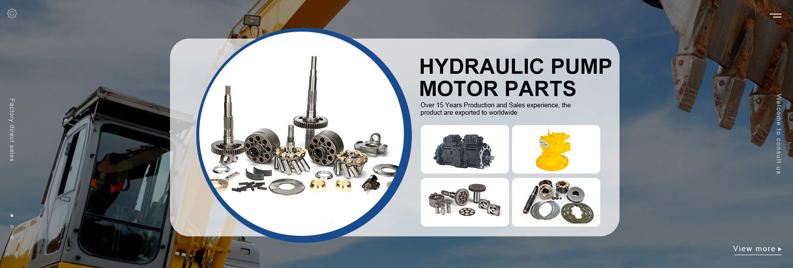 Hydraulic Pump Motor Parts